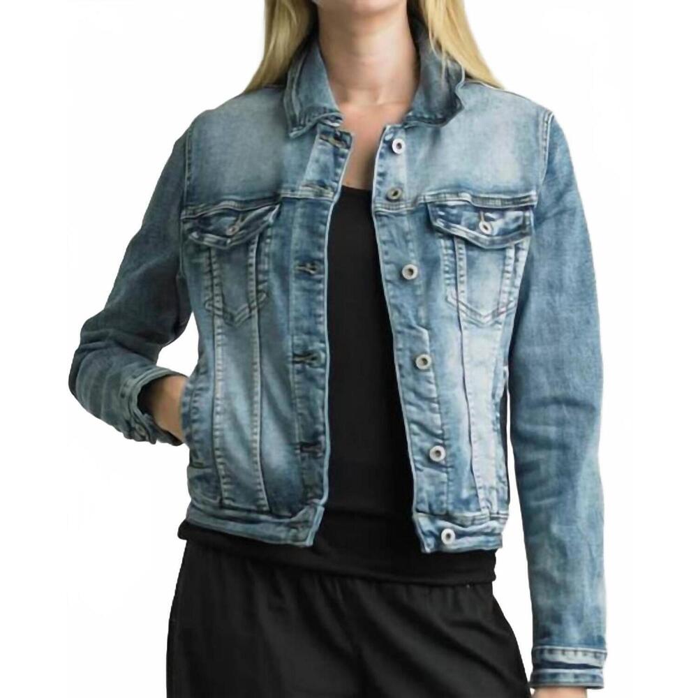 NEW TEMPO PARIS tree of life jacket in denim